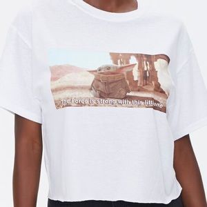 Star Wars baby yoda crop top